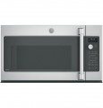 Café - Café Series 1.7 Cu. Ft. Convection Over-the-Range Microwave with Sensor Cooking - Stainless steel