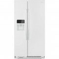 Amana - 24.5 Cu. Ft. Side-by-Side Refrigerator with Water and Ice Dispenser - White