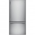 GE - 24.9 Cu. Ft. Bottom-Freezer Refrigerator - Stainless steel