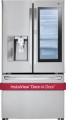 LG - InstaView™ Door-in-Door® 23.5 Cu. Ft. French Door Counter-Depth Refrigerator - Stainless steel