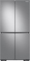 Samsung - 23 cu. ft. 4-Door Flex French Door Counter Depth Smart Refrigerator with Dual Ice Maker - Stainless Steel--6448502