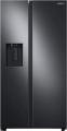 Samsung - 27.4 cu. ft. Side-by-Side Refrigerator with Large Capacity - Black Stainless Steel