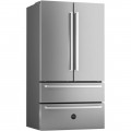 Bertazzoni - Professional Series 21 Cu. Ft. French Door Counter-Depth Refrigerator - Stainless steel