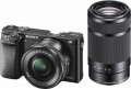 Sony - Alpha a6000 Mirrorless Camera with 16-50mm and 55-210mm Lenses - Black