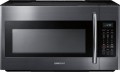 Samsung - 1.8 Cu. Ft. Over-the-Range Microwave with Sensor Cooking - Fingerprint Resistant Black Stainless Steel