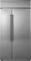 Café - 25.2 Cu. Ft. Side-by-Side Built-In Refrigerator - Stainless steel