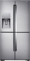 Samsung - ShowCase 22.04 Cu. Ft. 4-Door Flex French Door Counter-Depth Refrigerator - Stainless steel
