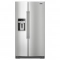 Maytag - 20.6 Cu. Ft. Side-by-Side Refrigerator - Stainless Steel