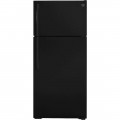 GE - 16.6 Cu. Ft. Top-Freezer Refrigerator - Black-6369371