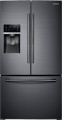 Samsung - 27.8 cu. ft. French Door Refrigerator with Food ShowCase Fridge Door - Black stainless steel