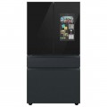 Samsung - BESPOKE 23 cu. ft. French Door Counter Depth Smart Refrigerator with Family Hub - Matte B--6493506lack Steel
