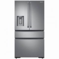 Samsung - 22.7 Cu. Ft. 4-Door Flex French Door Counter-Depth Refrigerator - Stainless steel