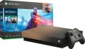Microsoft - Xbox One X 1TB Gold Rush Special Edition Battlefield V Bundle with 4K Ultra HD Blu-ray - Gray Gold