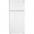 GE - 15.6 Cu. Ft. Top-Freezer Refrigerator - White