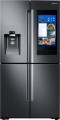 Samsung - Family Hub 28 Cu. Ft. 4-Door Flex French Door Refrigerator - Black stainless steel
