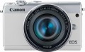 Canon - EOS M100 Mirrorless Camera with EF-M 15-45mm and 55-200mm IS STM Zoom Lenses - White