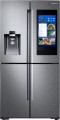 Samsung - Family Hub 22 Cu. Ft. 4-Door Flex French Door Counter-Depth Refrigerator - Stainless steel