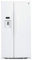 GE - 25.4 Cu. Ft. Side-by-Side Refrigerator with Thru-the-Door Ice and Water - White