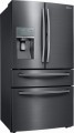Samsung - Showcase 27.8 Cu. Ft. 4-Door French Door Refrigerator - Black stainless steel