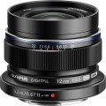 Olympus - 12mm f/2.0 Wide-Angle Lens for Select Olympus and Panasonic Digital Cameras - Black