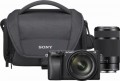 Sony - Alpha a6300 Mirrorless Camera with 16-50mm and 55-210mm Lenses - Black