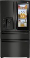 LG - 22.5 Cu. Ft. French InstaView Door-in-Door Counter-Depth Smart Wi-Fi Refrigerator - PrintProof Matte Black Stainless Steel