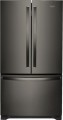 Whirlpool - 25.2 Cu. Ft. French Door Refrigerator with Internal Water Dispenser - Black stainless steel