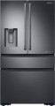 Samsung - Chef Collection 22.6 Cu. Ft. 4-Door Flex French Door Counter-Depth Refrigerator - Matte Black Stainless