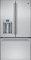 Café - Café Series 27.8 Cu. Ft. French Door Refrigerator with Thru-the-Door Ice and Water - Stainless steel