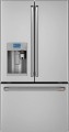GE - Café 27.8 Cu. Ft. French Door Refrigerator with Keurig Brewing System - Stainless steel