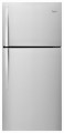 Whirlpool - 19.2 Cu. Ft. Top-Freezer Refrigerator - Monochromatic Stainless Steel