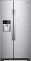 Whirlpool - 21.4 Cu. Ft. Side-by-Side Refrigerator - Monochromatic Stainless Steel-6076924