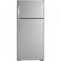 GE - 16.6 Cu. Ft. Top-Freezer Refrigerator - Stainless Steel-6368989