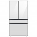 Samsung - BESPOKE 29 cu. ft. 4-Door French Door Smart Refrigerator with Beverage Center - White Glass--6493523