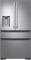 Samsung - Chef Collection 22.6 Cu. Ft. 4-Door Flex French Door Counter-Depth Refrigerator - Stainless steel