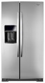 Whirlpool - 24.8 Cu. Ft. Side-by-Side Refrigerator - Monochromatic Stainless Steel