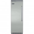 Viking - Professional 5 Series Quiet Cool 17.8 Cu. Ft. Built-In Refrigerator - Arctic Gray--6386899
