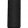 GE - 18.2 Cu. Ft. Top-Freezer Refrigerator - Black