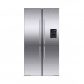 Fisher & Paykel - 36-In 18.9 cu ft Freestanding Quad Door Refrigerator - Stainless Steel