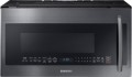 Samsung - 2.1 Cu. Ft. Over-the-Range Microwave with Sensor Cooking - Fingerprint Resistant Black Stainless Steel