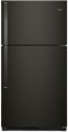 Whirlpool - 21.3 Cu. Ft. Top-Freezer Refrigerator - Black stainless steel