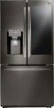 LG - 21.9 Cu. Ft. French Door-in-Door Counter-Depth Refrigerator - PrintProof Black Stainless Steel