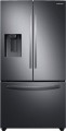 Samsung - 27 cu. ft. 3-Door French Door Refrigerator with External Water & Ice Dispenser - Black Stainless Steel