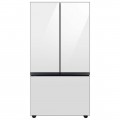 Samsung - BESPOKE 30 cu. ft. French Door Smart Refrigerator with AutoFill Water Pitcher - White Glass