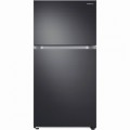 Samsung - 21.1 Cu. Ft. Top-Freezer Refrigerator - Black stainless steel