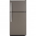 GE - 18.2 Cu. Ft. Top-Freezer Refrigerator - Slate