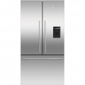Fisher & Paykel - 20.1 Cu. Ft. French Door Refrigerator - Ezkleen Stainless Steel
